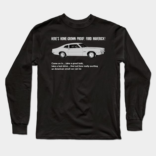 FORD MAVERICK - dealer ad Long Sleeve T-Shirt by Throwback Motors